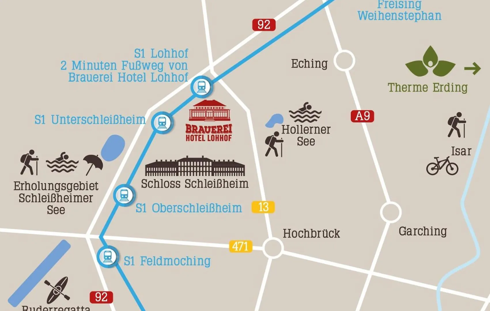 Brauerei Gasthaus Lohhof Im Muenchner Norden, Direkt An Der S1, Naehe Vom Flughafen, Zentrum, A92, Allianz Arena, Ruderregatta Und Schiessanlage G- Hochbrueck Entfernt, Internationale Kueche Унтершлайсхайм 3*,